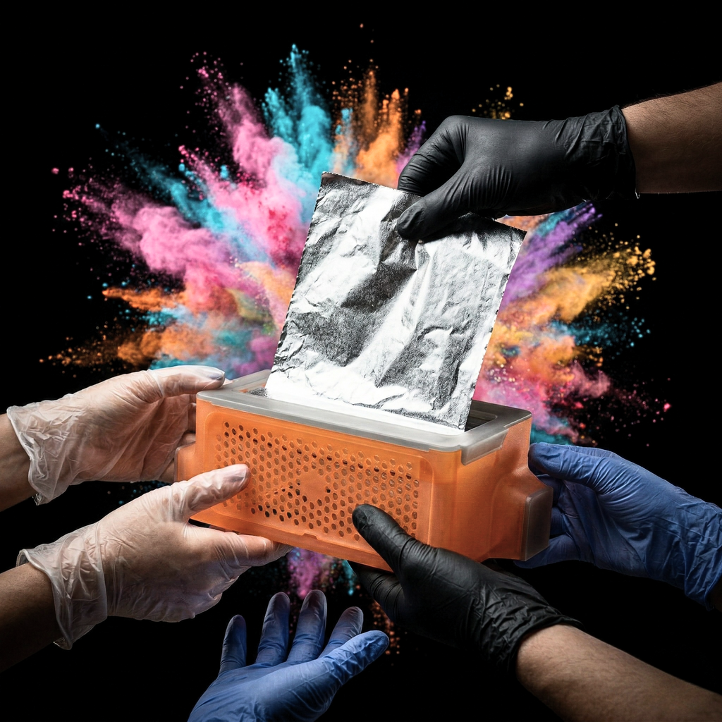 Full-Sheet Hair Foil Dispenser Box | Mix & Match Translucent Colors | 3D Printed PETG