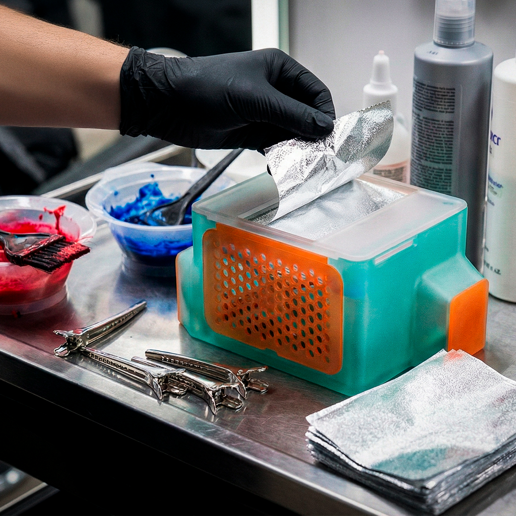 Half-Sheet Hair Foil Dispenser Box | Mix & Match Translucent Colors | 3D Printed PETG